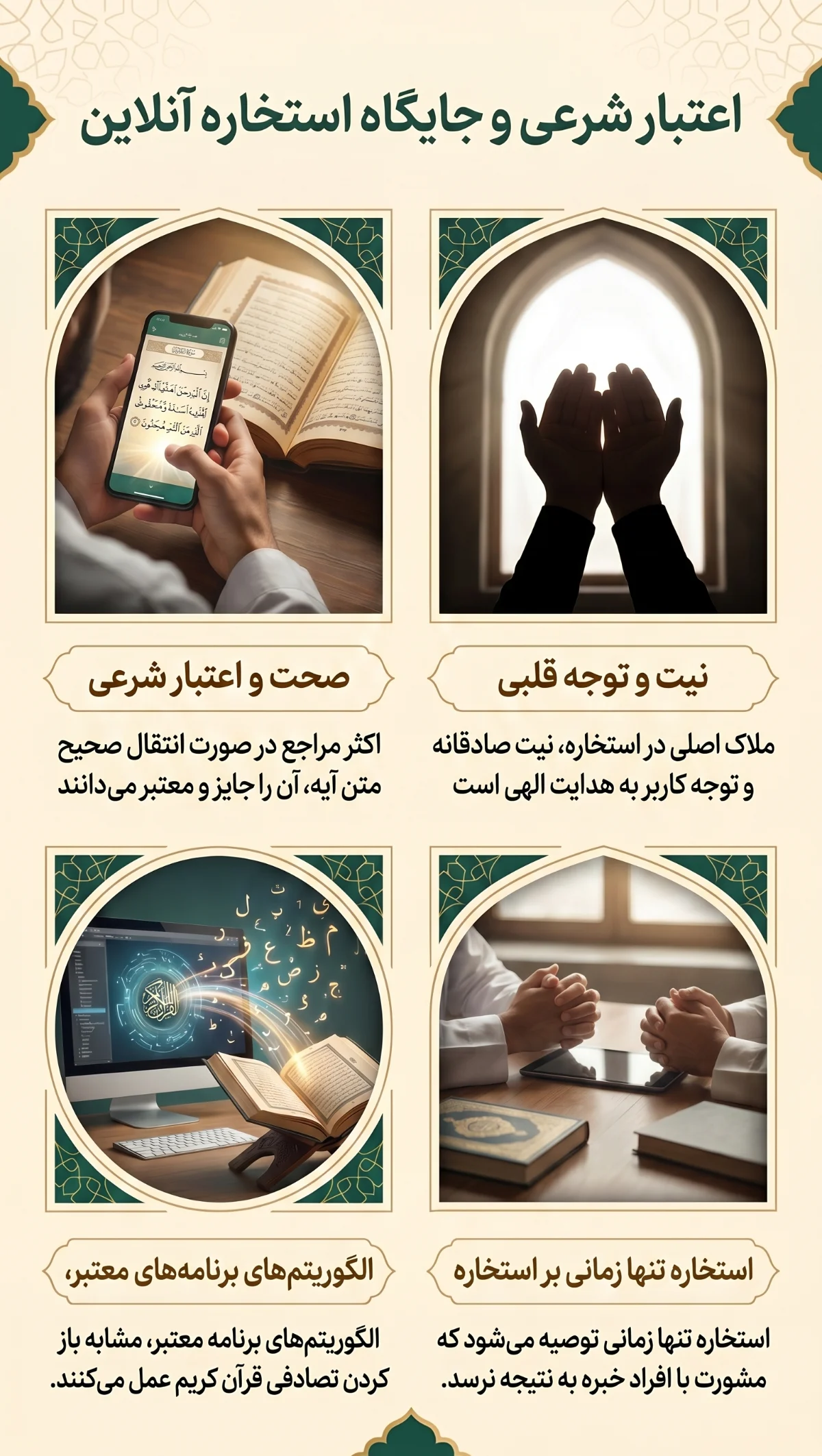 سامانه استخاره آنلاین با قرآن کریم، فوری و رایگان